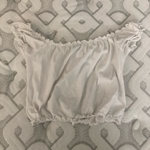 Off the shoulder crop top